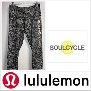 SoulCycle x Lululemon NYC Crop Leggings Size 12